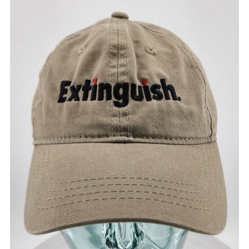 Wellmark Extinguish Fire Ant Bait Advertisement‎ Tan Strapback Baseball Hat OSFM